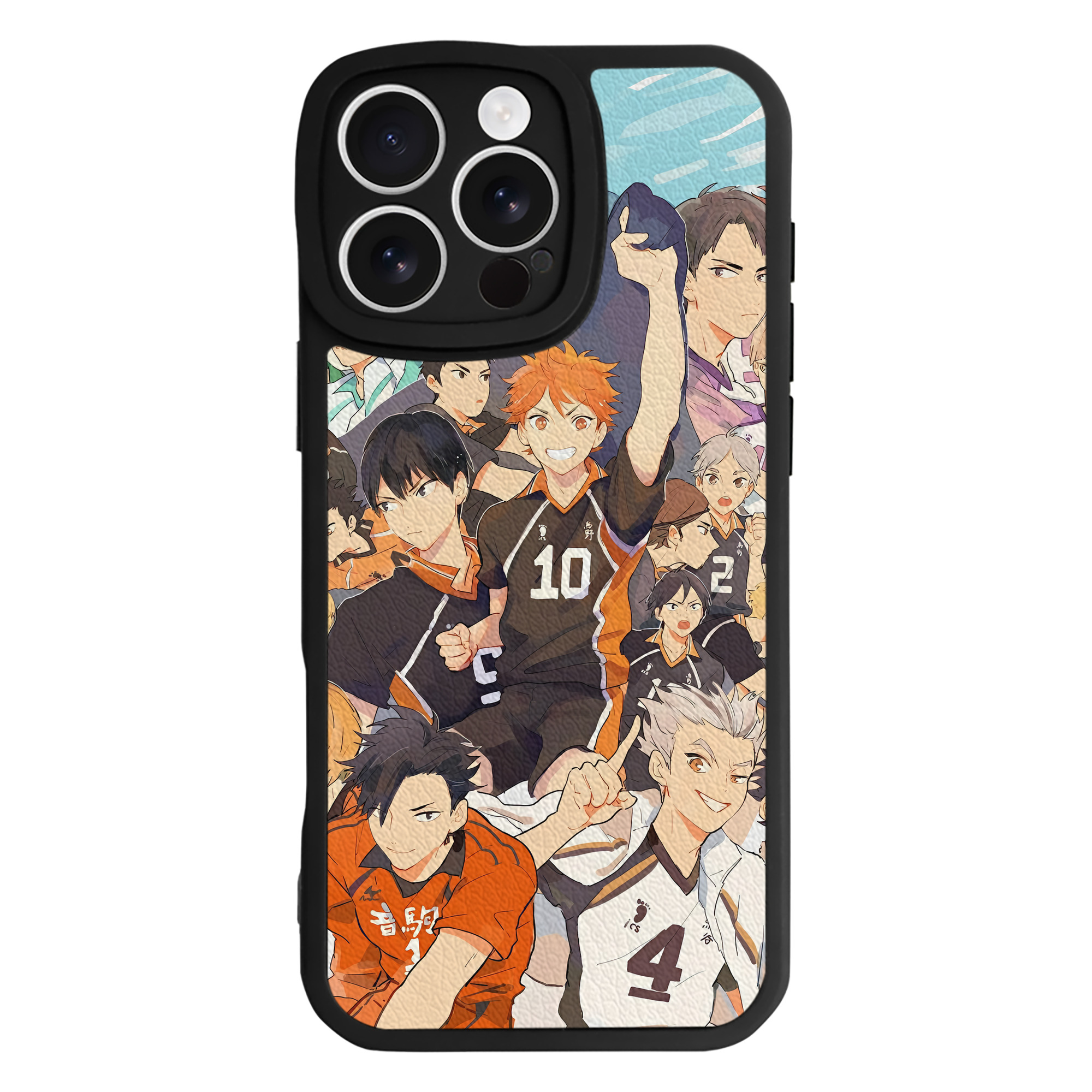（画像用） ハイキュー!! Haikyu!! 【iPhone 16シリーズ対応】シリコンスマホケース（レザー調） 材質：シリコン